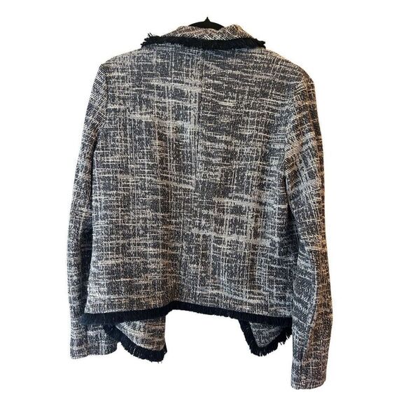 Rachel Zoe Tweed Open Jacket with fringe sz S - Picture 2 of 6